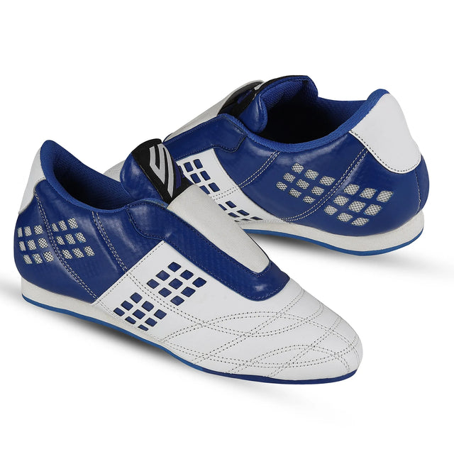 Taekwondo Shoes Red/White Blue/White For Professionals And Beginners (SI-1061) | Ideal for All Surfaces, Kids & Adults | Match-Ready | Includes Pump & Needle | Durable & Long-Lasting Performance