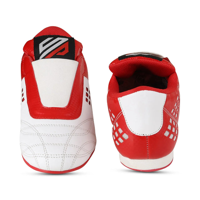 Taekwondo Shoes Red/White Blue/White For Professionals And Beginners (SI-1061) | Ideal for All Surfaces, Kids & Adults | Match-Ready | Includes Pump & Needle | Durable & Long-Lasting Performance