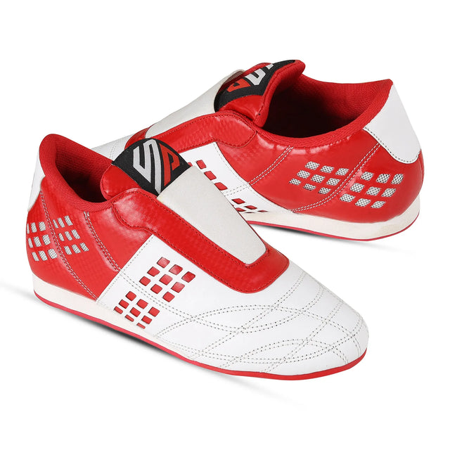 Taekwondo Shoes Red/White Blue/White For Professionals And Beginners (SI-1061) | Ideal for All Surfaces, Kids & Adults | Match-Ready | Includes Pump & Needle | Durable & Long-Lasting Performance