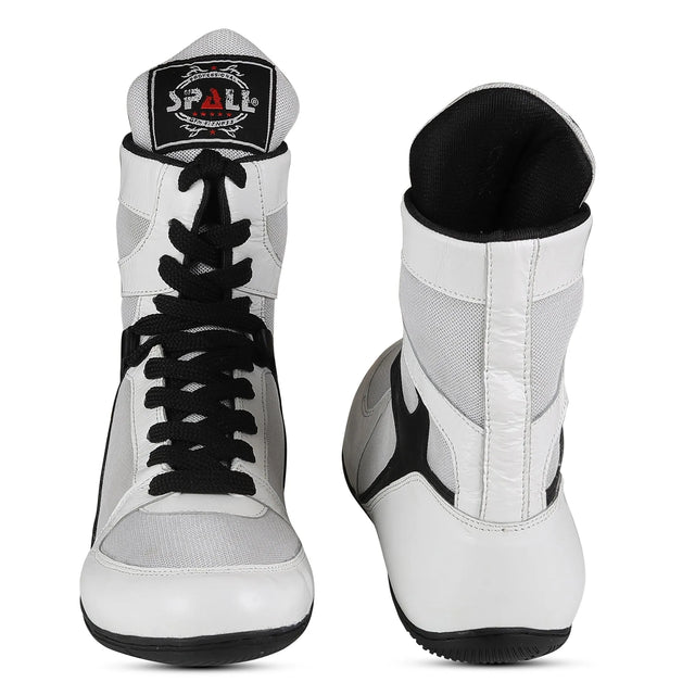 Boxing Shoes Black/White White/Black For Professionals And Beginners (SI-1128) | Ideal for All Surfaces, Kids & Adults | Match-Ready | Includes Pump & Needle | Durable & Long-Lasting Performance