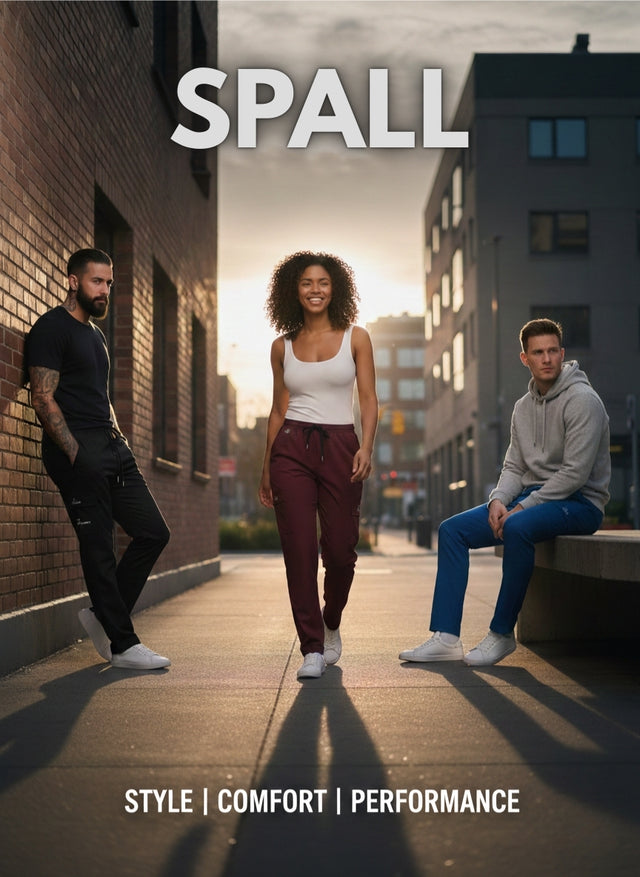 SPALL Unisex Track Pants – Premium Sports Joggers for Men & Women, Comfortable Athletic Training Pants, Black Blue Maroon, Sizes M L XL