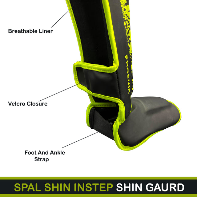 Shin In Step Guards S M L XL White Black Green Blue Red F.Green Orange For Martial Arts Muay Thai Sparring Kickboxing Taekwondo Karate And Boxing Gear | Ideal for All Surfaces, Kids & Adults
