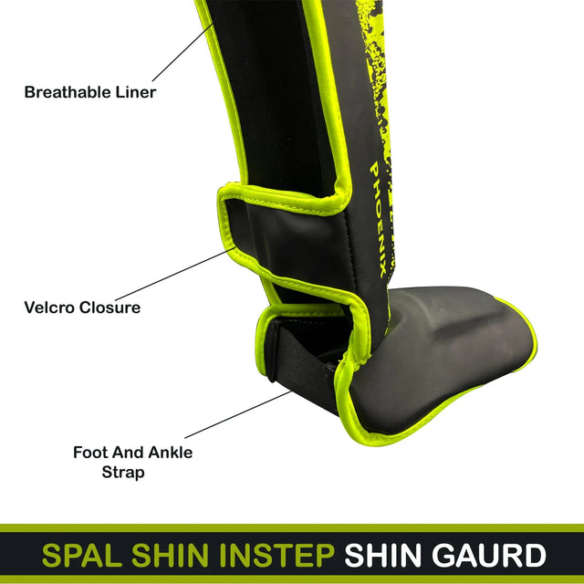 Shin In Step Guards S M L XL White Black Green Blue Red F.Green Orange For Martial Arts Muay Thai Sparring Kickboxing Taekwondo Karate And Boxing Gear | Ideal for All Surfaces, Kids & Adults