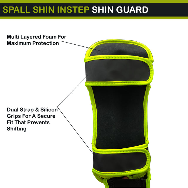 Shin In Step Guards S M L XL White Black Green Blue Red F.Green Orange For Martial Arts Muay Thai Sparring Kickboxing Taekwondo Karate And Boxing Gear | Ideal for All Surfaces, Kids & Adults