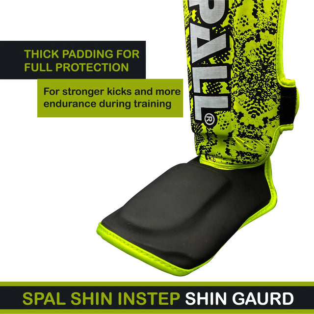 Shin In Step Guards S M L XL White Black Green Blue Red F.Green Orange For Martial Arts Muay Thai Sparring Kickboxing Taekwondo Karate And Boxing Gear | Ideal for All Surfaces, Kids & Adults