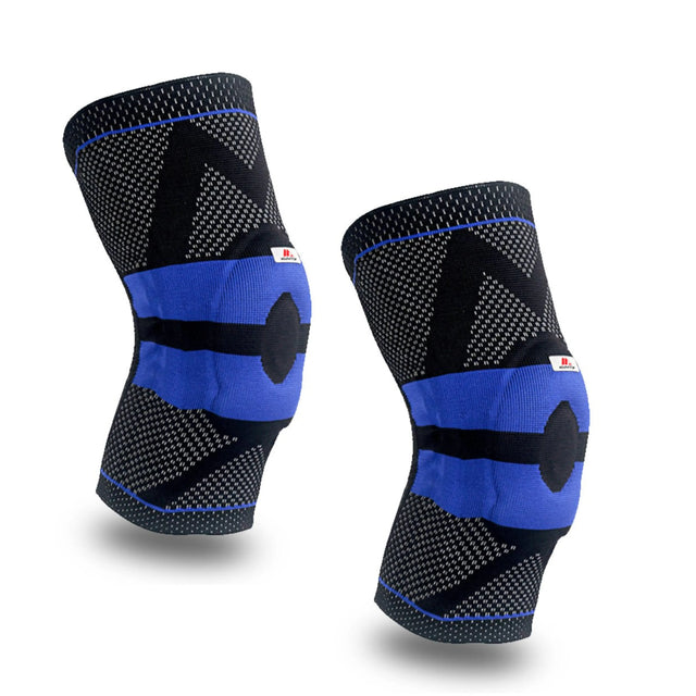 Silicone Shock-Absorbing Knee Support-Multi-Purpose Knee Brace-Knee Supporter for Men are Comfortable and Breathable-Knee Pads That Relieve Knee Pressure | Ideal for All Surfaces, Kids & Adults
