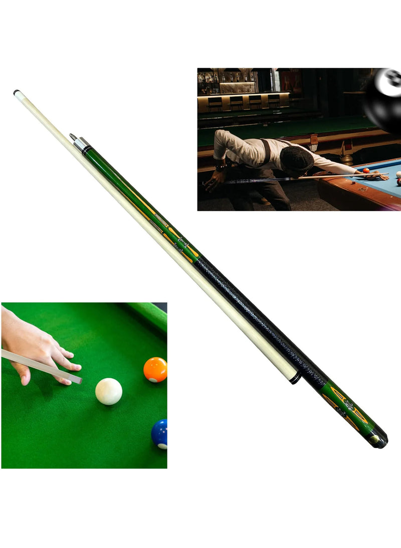 Snooker Cue Stick Play Billiard Pool Sticks Wood Material Straight Feel Good Beautiful Entertainment Snooker Billiard Tool (23641) | Ideal for All Surfaces, Kids & Adults | Match-Ready | Includes Pump