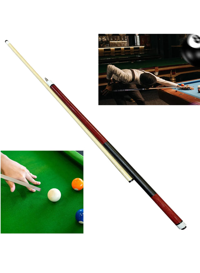 Snooker Cue Stick Play Billiard Pool Sticks Wood Material Straight Feel Good Beautiful Entertainment Snooker Billiard Tool (231246) | Ideal for All Surfaces, Kids & Adults | Match-Ready | Includes Pump
