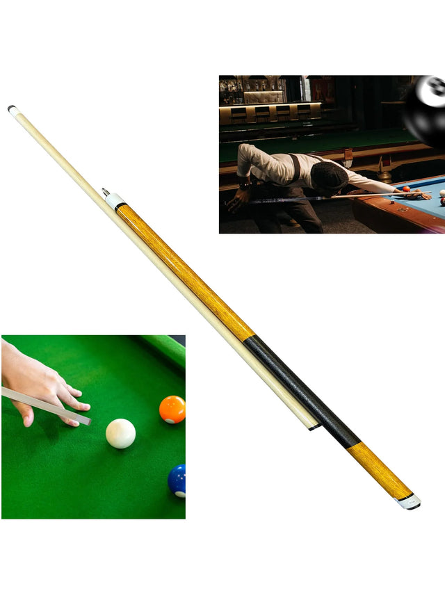 Snooker Cue Stick Play Billiard Pool Sticks Wood Material Straight Feel Good Beautiful Entertainment Snooker Billiard Tool (231246) | Ideal for All Surfaces, Kids & Adults | Match-Ready | Includes Pump