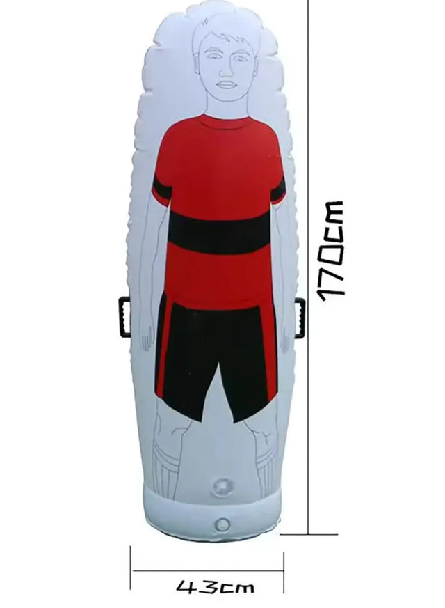 Soccer Training Equipment PVC Inflatable Free Kick Football Dummy Goal Keeper Soccer Training Dummy (DM-188) | Ideal for All Surfaces, Kids & Adults | Match-Ready | Includes Pump & Needle