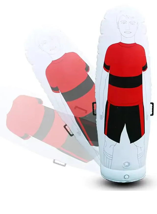 Soccer Training Equipment PVC Inflatable Free Kick Football Dummy Goal Keeper Soccer Training Dummy (DM-188) | Ideal for All Surfaces, Kids & Adults | Match-Ready | Includes Pump & Needle