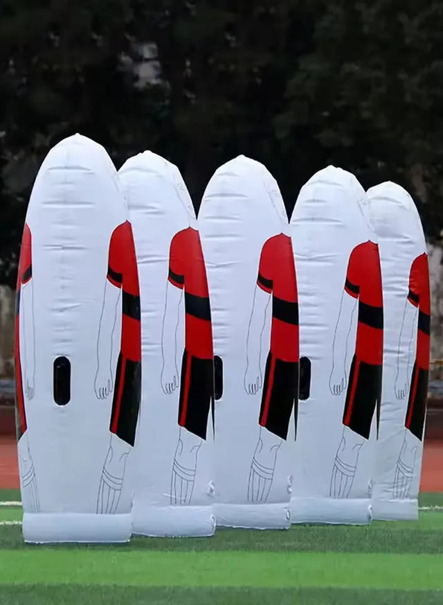 Soccer Training Equipment PVC Inflatable Free Kick Football Dummy Goal Keeper Soccer Training Dummy (DM-188) | Ideal for All Surfaces, Kids & Adults | Match-Ready | Includes Pump & Needle