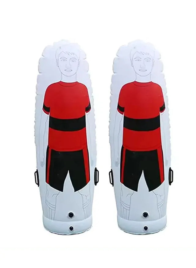 Soccer Training Equipment PVC Inflatable Free Kick Football Dummy Goal Keeper Soccer Training Dummy (DM-188) | Ideal for All Surfaces, Kids & Adults | Match-Ready | Includes Pump & Needle
