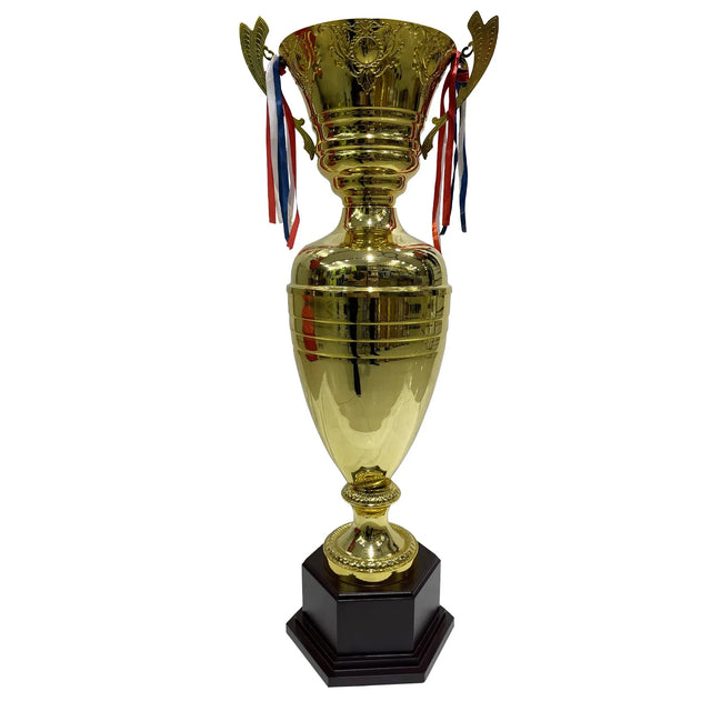 Trophy Cup With Black Base Size 80 cm Color Gold For School Ceremony Appreciation Gift Sports Tournaments Competitions Sport Awards | Ideal for All Surfaces, Kids & Adults | Match-Ready