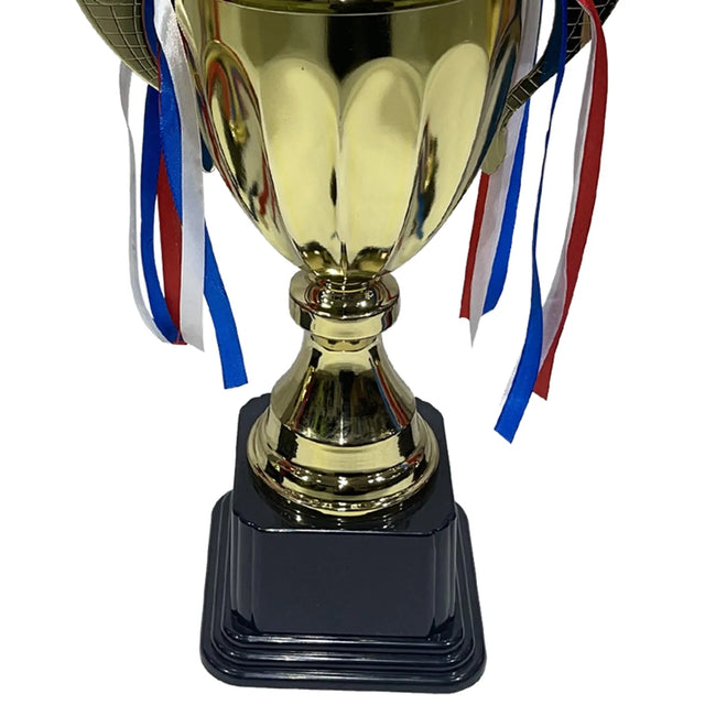 Trophies Set Gold Plastic Awards Trophies For Party Decorations Party Favors School Awards Game Prize And Appreciation Gifts | Ideal for All Surfaces, Kids & Adults | Match-Ready | Includes Pump & Needle