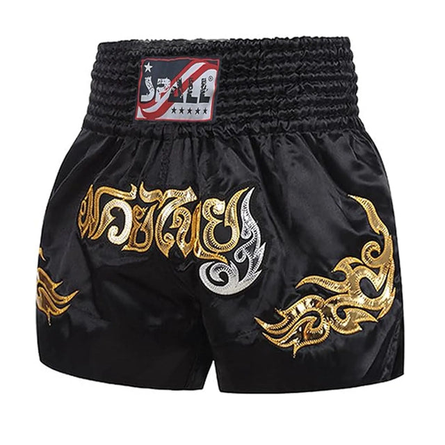 Muay Thai Shorts For men And Women High Grade MMA Gym Boxing Kickboxing Shorts (SI-3202) | Ideal for All Surfaces, Kids & Adults | Match-Ready | Includes Pump & Needle | Durable & Long-Lasting Performance