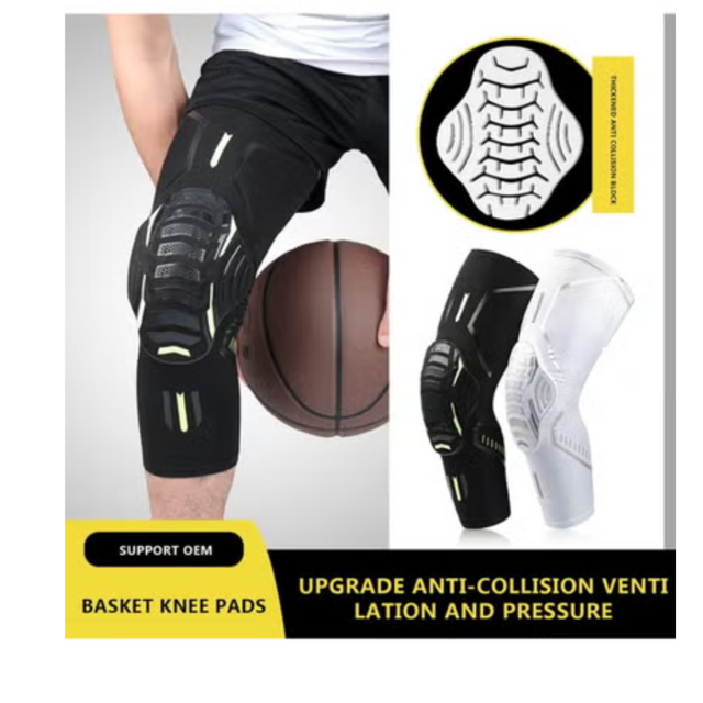 Knee Pad Compression Knee Support Sleeve Protector Elastic For Arthritis Jogging Meniscus Tear Running Gym Sports Basketball Volleyball Running Ideal For Men And Women | Ideal for All Surfaces, Kids & Adults