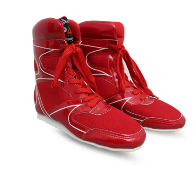 Boxing Shoes 36 to 44 Size Bodybuilding Wrestling Fight Boots Comfortable Movement High Traction Sport Foot Were For Training MMA Muay Thai Weight Lifting Athletic Equipment Walking Running Gym(SI-113