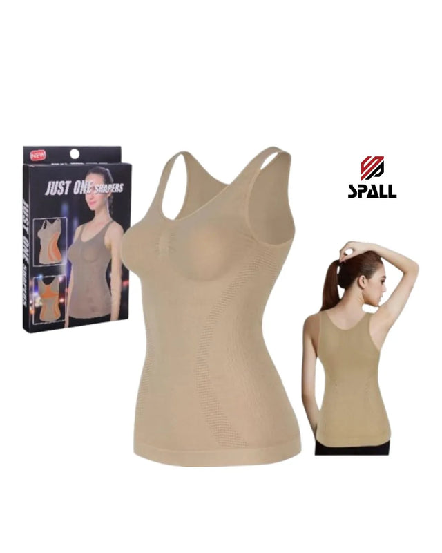 Premium Shapewear Tank Top for Women - Tummy, Waist, Hips & Back Control with Built-In Bra Design - Lightweight & Comfortable Slimming Shirt