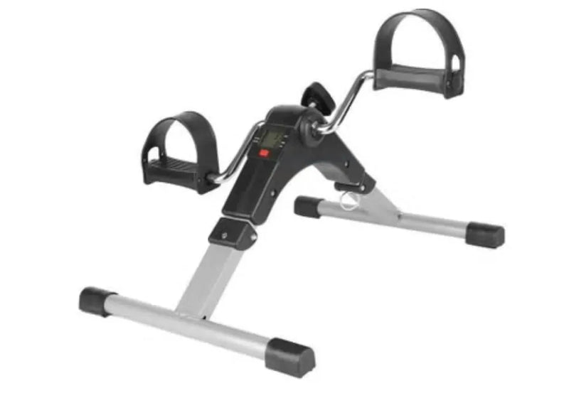 Foldable LCD Monitor Resistance Mini Exercise Bike Pedals Peddler Exrciser For Arms And Legs For Office Or Home | Ideal for All Surfaces, Kids & Adults | Match-Ready | Includes Pump & Needle