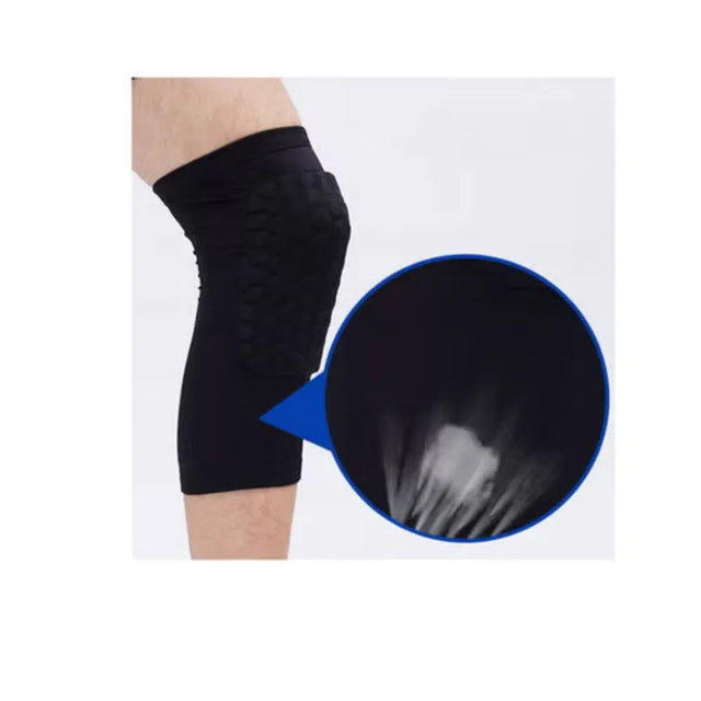 Knee Brace Compression Sleeve Wraps Pads Skin Friendly Use Elastic Fabric For Basketball Tennis Volleyball Climbing Gym Fitness Training | Ideal for All Surfaces, Kids & Adults | Match-Ready