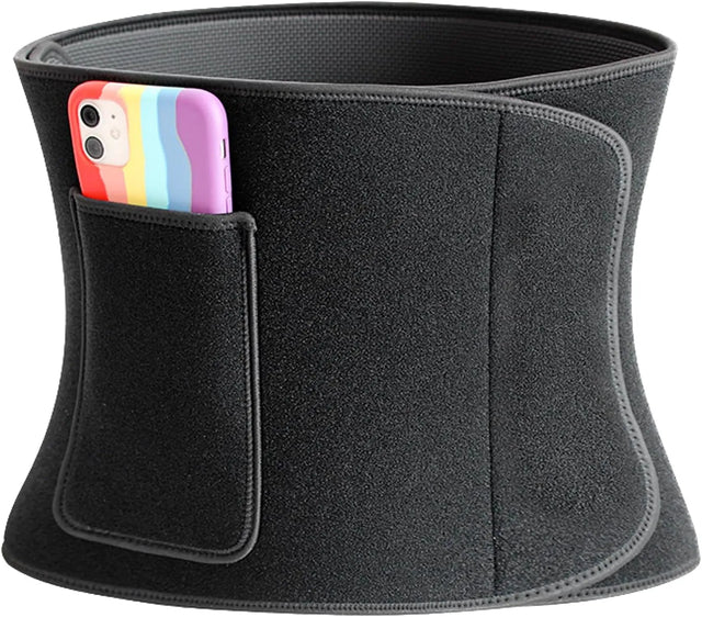 Waist Belt Abdominal Waist Trainer Weight Loss Increased Core Stability Metabolic Rate Slim Body Sweat Wrap For Stomach And Back Lumbar Support | Ideal for All Surfaces, Kids & Adults | Match-Ready