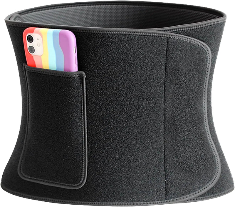 Waist Belt Abdominal Waist Trainer Weight Loss Increased Core Stability Metabolic Rate Slim Body Sweat Wrap For Stomach And Back Lumbar Support | Ideal for All Surfaces, Kids & Adults | Match-Ready