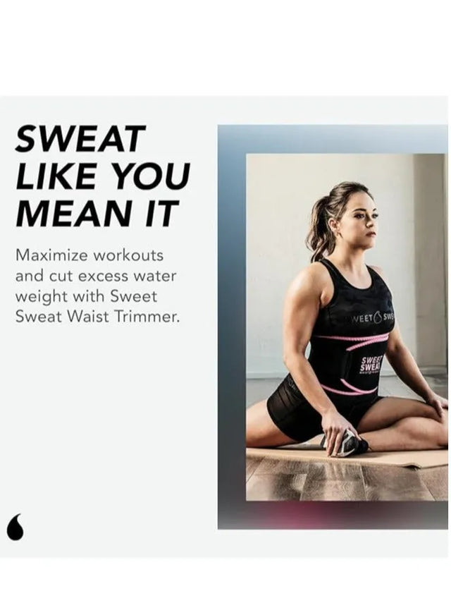 Sweat Waist Trimmer For Women And Men Sweat Band Waist Trainer For High Intensity Training And Workout | Ideal for All Surfaces, Kids & Adults | Match-Ready | Includes Pump & Needle | Durable & Long-Lasting