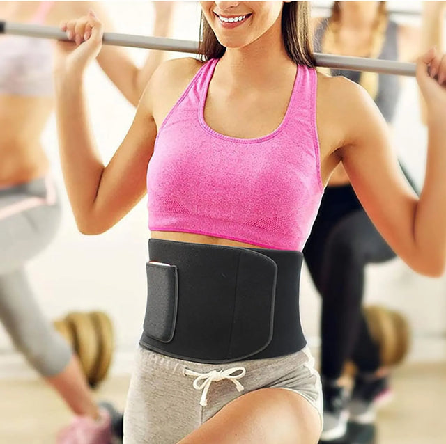 Waist Belt Abdominal Waist Trainer Weight Loss Increased Core Stability Metabolic Rate Slim Body Sweat Wrap For Stomach And Back Lumbar Support | Ideal for All Surfaces, Kids & Adults | Match-Ready