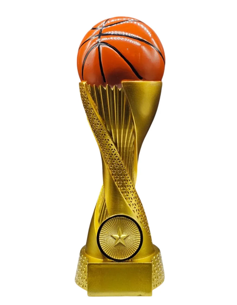 Golden Basketball Trophy with Red Ball ? Premium Award for Tournaments & Achievements 6009 B8 | Ideal for All Surfaces, Kids & Adults | Match-Ready | Includes Pump & Needle | Durable & Long-Lasting Performance
