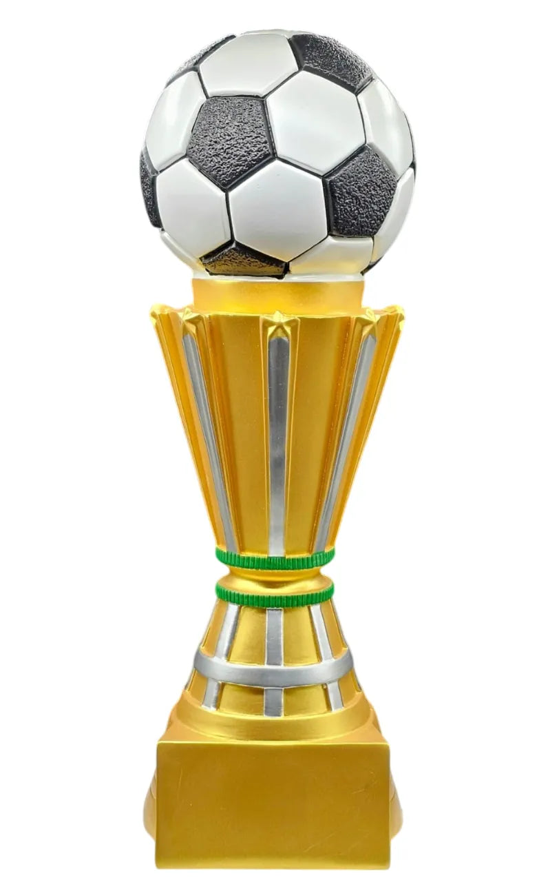 Golden Soccer Trophy with 3D Football Design ? Premium Award for Football Tournaments & Achievements 489268-4315 | Ideal for All Surfaces, Kids & Adults | Match-Ready | Includes Pump & Needle