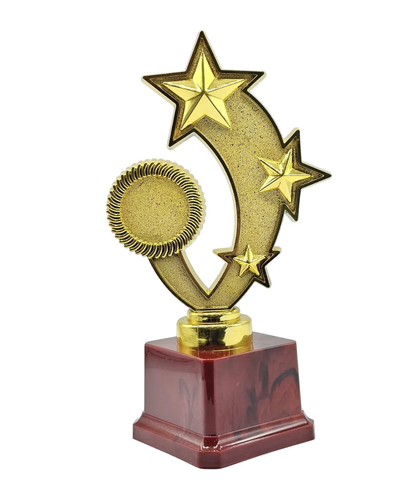 3-Star Round Trophy ? 20cm | Gold Color Prestige Award 902 | Ideal for All Surfaces, Kids & Adults | Match-Ready | Includes Pump & Needle | Durable & Long-Lasting Performance