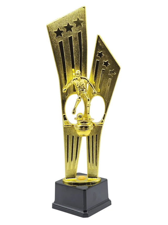 25cm Cricket Gold Trophy with Black Base ? Premium Award for Cricket Tournaments, School Competitions, Corporate Events & Sports Celebrations | Ideal for All Surfaces, Kids & Adults | Match-Ready