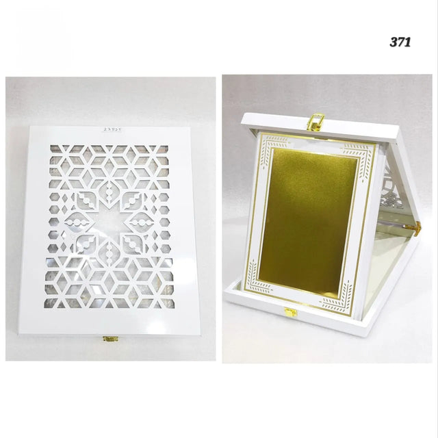 Elegant White Wooden Plaque with Golden Plate ? Premium Award & Recognition Frame 23826 | Ideal for All Surfaces, Kids & Adults | Match-Ready | Includes Pump & Needle | Durable & Long-Lasting Performance