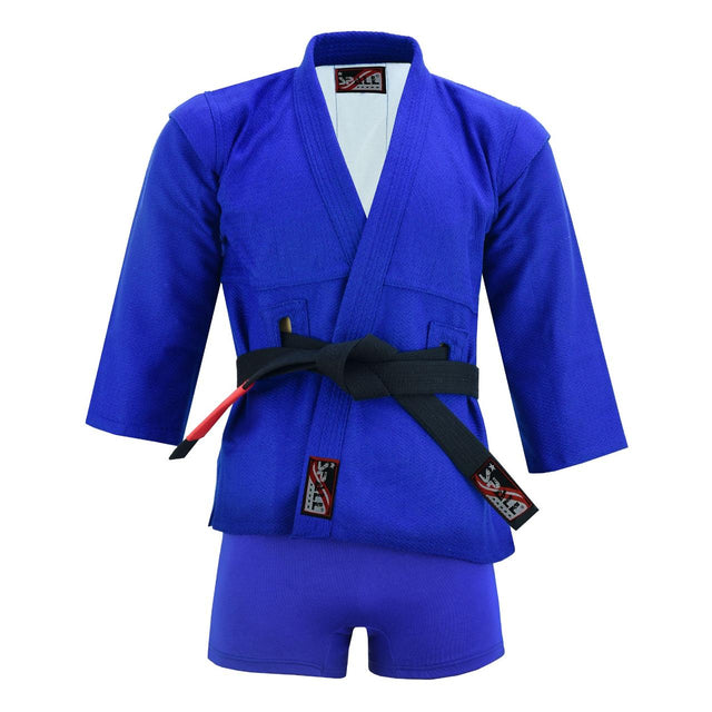 Sambo Suit for Training & Competition ? Durable Martial Arts Uniform with Jacket & Shorts 1251 | Ideal for All Surfaces, Kids & Adults | Match-Ready | Includes Pump & Needle | Durable & Long-Lasting Performance