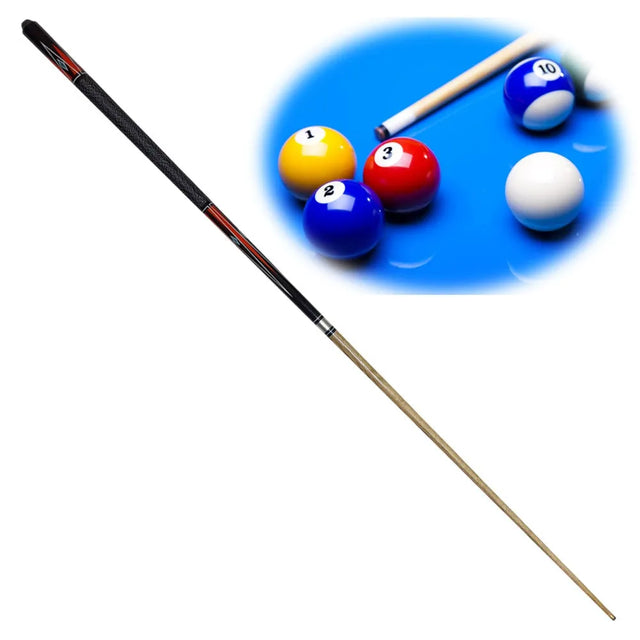 2-Piece 58 Inch13 mm Carbon Fibre Billiard Pool Cue Composite Pool Cue Sticks Set | Ideal for All Surfaces, Kids & Adults | Match-Ready | Includes Pump & Needle | Durable & Long-Lasting Performance
