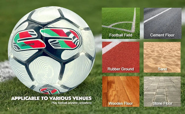 Football Soccer Ball For Matches World Cup Best Indoor/Outdoor Water Proof Ball For Professional Training And Match Men And Women Youth And Adult | Ideal for All Surfaces, Kids & Adults