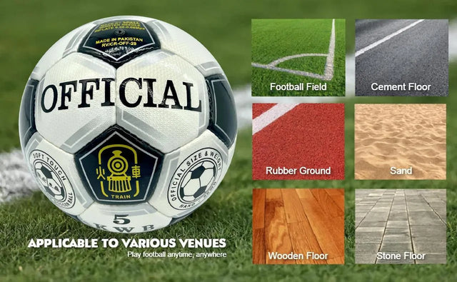 Football Soccer Ball For Matches World Cup Best Indoor/Outdoor Water Proof Ball For Professional Training And Match Men And Women Youth And Adult | Ideal for All Surfaces, Kids & Adults