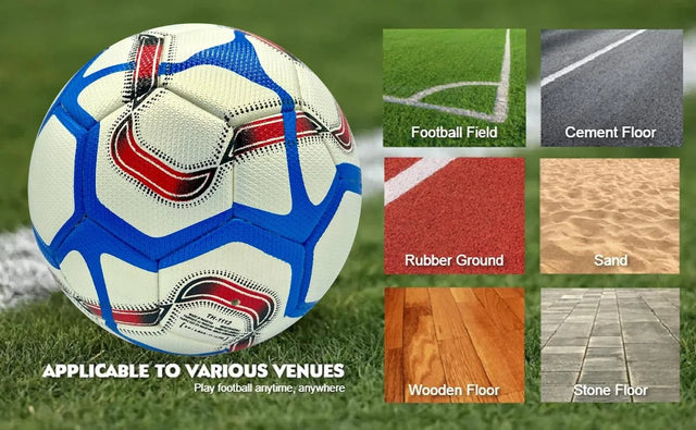 Football Soccer Ball For Matches World Cup Best Indoor/Outdoor Water Proof Ball For Professional Training And Match Men And Women Youth And Adult | Ideal for All Surfaces, Kids & Adults