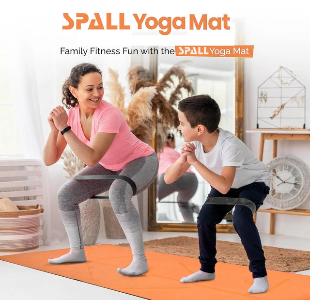 6MM Yoga Mat with Carrying Bag, Non Skid TPE Yoga Matters for Pilates | Ideal for All Surfaces, Kids & Adults | Match-Ready | Includes Pump & Needle | Durable & Long-Lasting Performance