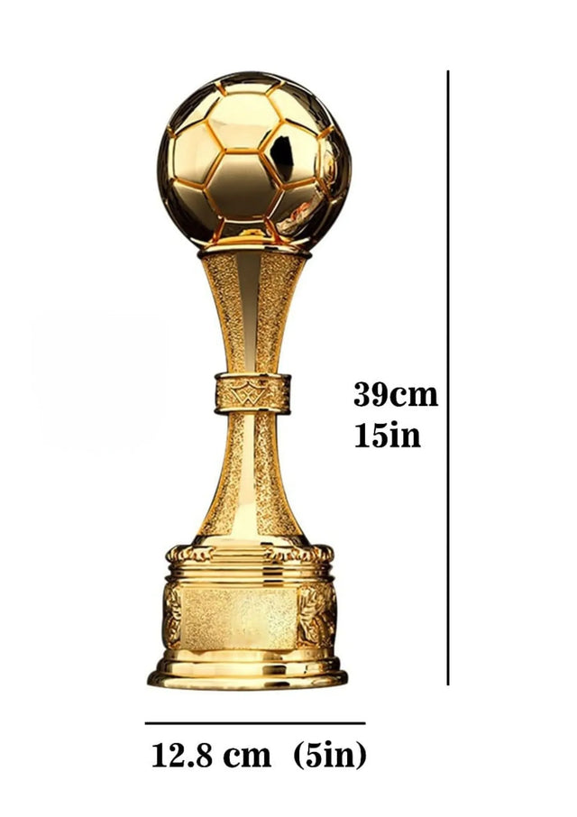 Trophies Oversized Football Award Trophy, High Quality Winners Cup 6807-39 | Ideal for All Surfaces, Kids & Adults | Match-Ready | Includes Pump & Needle | Durable & Long-Lasting Performance