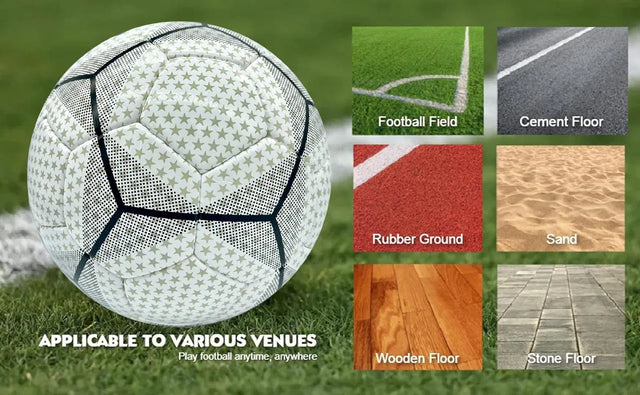 Football Soccer Ball For Matches World Cup Best Indoor/Outdoor Water Proof Ball For Professional Training And Match Men And Women Youth And Adult | Ideal for All Surfaces, Kids & Adults