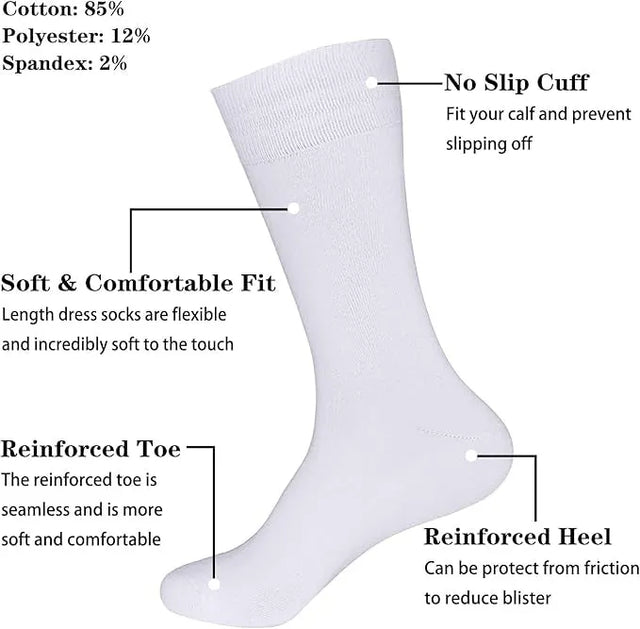 Men's Socks Supreme Comfort Ankle Support Enhanced Performance Crew Socks Premium Athletic Breathable Casual Socks Moisture Wicking Ultimate Softness (234520) | Ideal for All Surfaces, Kids & Adults