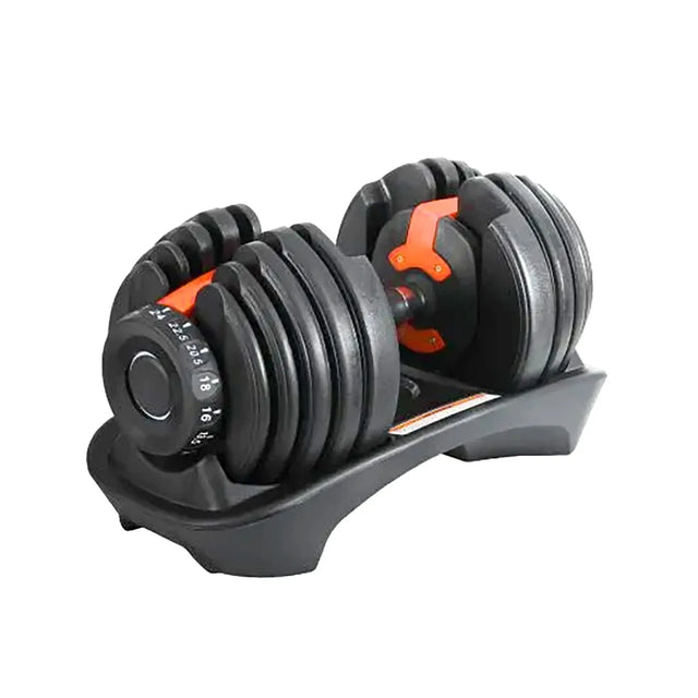 Smart Adjustable Dumbbell ? 24KG ? Ideal for home training, strength workouts, and muscle fitness. 2110530-01 | Ideal for All Surfaces, Kids & Adults | Match-Ready | Includes Pump & Needle | Durable & Long-Lasting