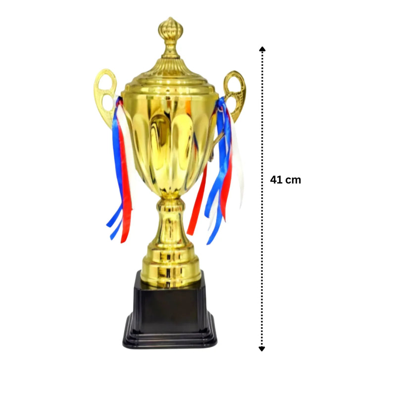 Set of 3 Gold Trophies ? 52/46/41cm | Premium Awards 4072 | Ideal for All Surfaces, Kids & Adults | Match-Ready | Includes Pump & Needle | Durable & Long-Lasting Performance