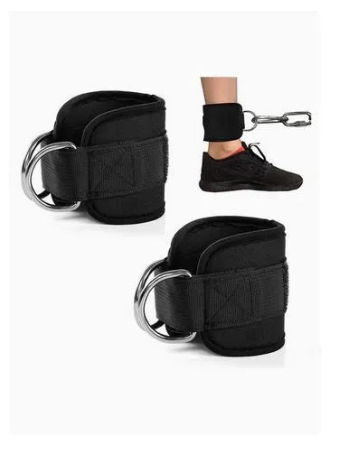 Spall Ankle Strap For Weight Lifting Gum Workout Fitness Double Ring Leg Extensions Curl And Hip Abductors For Men And Women(SI-6004) | Ideal for All Surfaces, Kids & Adults | Match-Ready