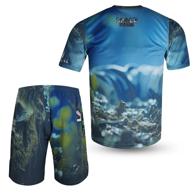 Compression MMA Set Top And Bottom Shirts And Shorts (SI-10400) | Ideal for All Surfaces, Kids & Adults | Match-Ready | Includes Pump & Needle | Durable & Long-Lasting Performance