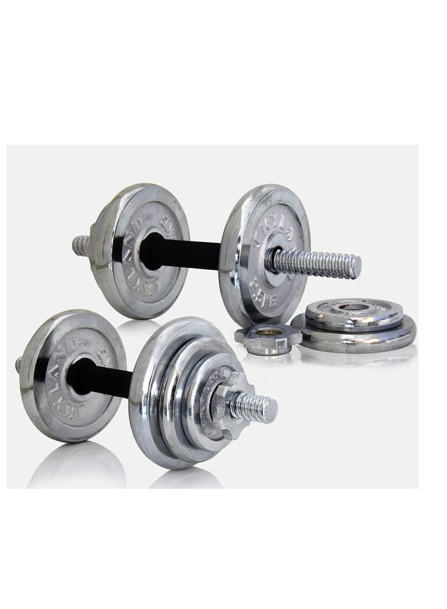 20KG Dumbbell Set Adjustable With Box 18-Piece 9210 | Ideal for All Surfaces, Kids & Adults | Match-Ready | Includes Pump & Needle | Durable & Long-Lasting Performance