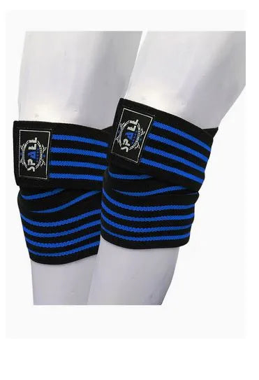 Spall Fitness Knee Wraps Compression Elasticity Weightlifting Squat Fitness For Gym Workout Cross Training For Men And Women | Ideal for All Surfaces, Kids & Adults | Match-Ready | Includes Pump & Needle