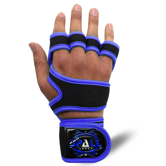 Half Finger Gym Weight Lifting Gloves Full Protection Workout Gloves For Gym Bike Training Fitness Dumbbell Pull Ups Exercise Breathable Super Lightweight(SI-6001) | Ideal for All Surfaces, Kids & Aduts